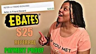 Ebates $25 Referral Payment Proof (Ebates Referral Bonus!)