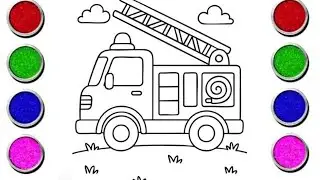 Truck drawing colouring for kids || easy drawing