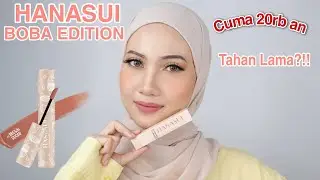 HANASUI MATTEDORABLE LIP CREAM BOBA EDITION I REVIEW & SWATCHES SEMUA WARNA