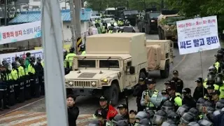 US - THAAD missile defence system deployed to South Korean site