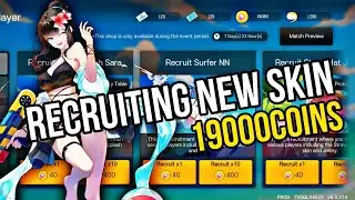 Spending 19K Summer Coins to Recruit new Skin | Sara , Dave , NN , Jenny Skin Summer Event 2025 