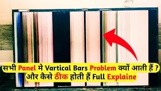 how to repair vertical lines on led tv | Vertical bar problem solution | led tv display panel repair