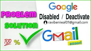 How to recover disabled Gmail account🔥