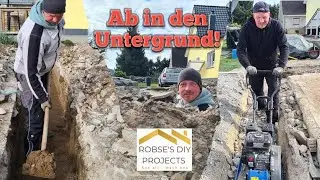 Projekt GARAGE #6 / Vorarbeiten f&uuml;r das STREIFENFUNDAMENT / Robse's DIY PROJECTS