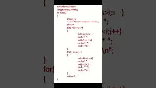 Print Hollow Diamond Pattern in C++.#coding #technical #shorts #trending #programming #need #viral