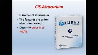 muscle relaxant lecture for undergraduate anesthesia students