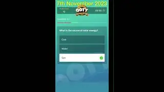 Qoty quizzer of the year Answers (7th November 2023) #qoty #quiz #study #students #gk #playalong
