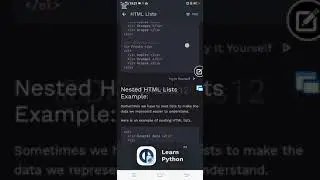 HTML Lists