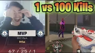 SEN Zekken tries 1 vs 100 Kills WORLD RECORD in TDM #1v100 #vct #sentinels