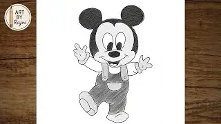 How to Draw Mickey Mouse (Beginner Friendly!)