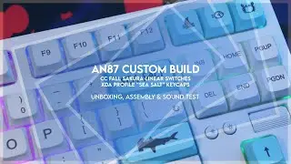 IZXBC AN87 Build &ndash; Gasket Mount with CC Fall Sakura Linears & XDA Sea Salt Keycaps | Sound Test