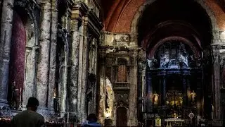 Spalony Kościół Dominikanów w Lizbonie-Baixy