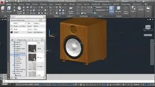 AutoCAD 3D Sound Speaker Modeling