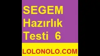 SEGEM Hazırlık Testi 6 SEGEM , Sigorta Teknik Personel Yeterlilik Sınavı   Google Chrome 2020 01 24