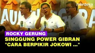 Rocky Gerung Blak-blakan Bongkar Cara Berpikir Jokowi, Singung Power Gibran