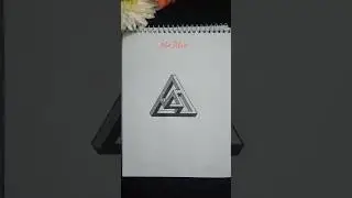 How to Draw Dimensional Artwork Step by Step | Art Video | #drawing #shorts #ytshorts