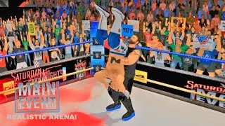 WWE SATURDAY NIGHT MAIN EVENT 2024 3D\2D CROWD REALISTIC ARENA FOR WR3D!