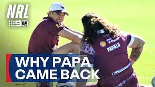 How Billy Slater convinced Josh Papali'i to end his Origin retirement | NRL on Nine