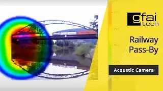 ACOUSTIC CAMERA: Railway noise during bridge crossing  - floatend