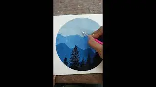 Monochrome Landscape Painting by Poster colour #art #drawing #artist #students #artlover #learnart
