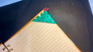 Easy Christmas Tree BookmarkCorner - Paper Crafts DIY - EasyChristmas DIYs