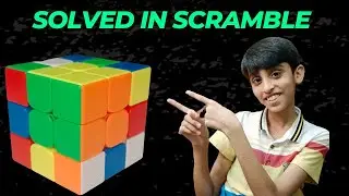 Solved in scramble | 3x3 Rubik's Cube | [Pattern Series] | THE CUBE CORNER