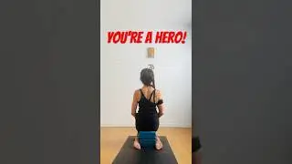 Get Down On It! Hero Pose Progression 🧘🏽 Beginners #Yoga HACK