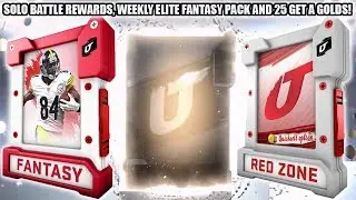 SOLO BATTLE REWARDS, WEEKLY ELITE FANTASY AND 25 GET A GOLDS! | MADDEN 20 ULTIMATE TEAM