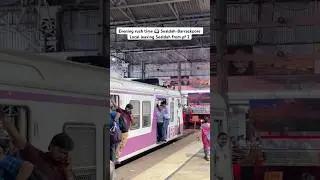 Evening rush time 🕰️ Sealdah-Barrackpore Local leaving Sealdah from pf 2
