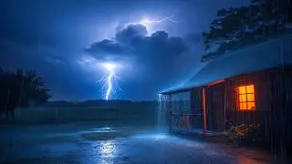 Heavy Rain & Thunder Sounds for Deep Sleep | Calm Your Mind & Anxiety Relief
