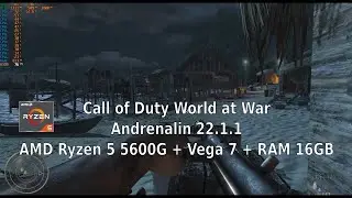 AMD Ryzen 5 5600G VEGA 7, RAM 16GB, Call of Duty World at War
