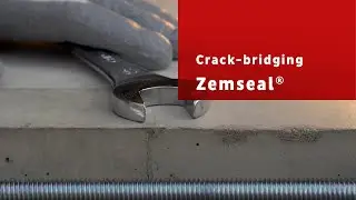 Crack-bridging with sub-structure waterproofing system Zemseal&reg;