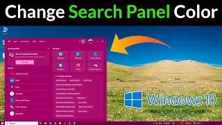 How to Change Search Panel Color in Windows 10?