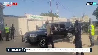 TOUBA :  Arrivée du  Président de la République Bassirou Diomaye Faye chez le Khalife général...