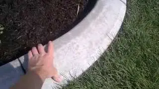 Concrete curbing installed at the park