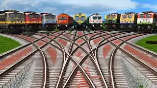 TRAINS CROSSING AT BUMPY FORKEDRAILROAD TRACK train crossing video 2025