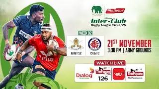 Army SC vs CR & FC - Maliban Inter-Club Rugby League 2025/26