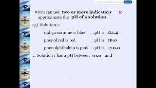 Chemistry 20 - Acids & Bases Lesson 7 - Understanding pH Measurement, Indicators and Dilution