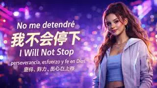 I Will Not Stop / 我不会停下 &mdash; perseverance, effort, faith in God / 坚持、努力、信心在上帝