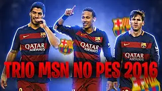 JOGANDO CHAMPIONS LEAGUE COM O TRIO MSN! - PES 2016 AO VIVO!