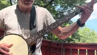 Banjo in the back yard!