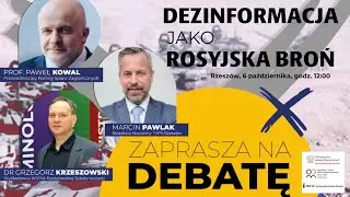Dezinformacja jako rosyjska broń | Debata RODM Podkarpackie z prof. Pawłem Kowalem