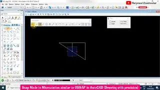 Snap Mode in Microstation similar to OSNAP in AutoCAD (Drawing with precision)