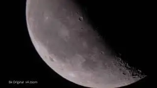 &alpha;7R5 with FE100-400GM 8K Test Moon
