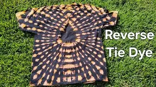 Tie dye with bleach super easy tutorial #shibori #bandhani
