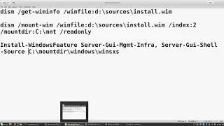 How to convert a Windows server 2012 R2 from Core installation to Full GUI