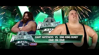 Giant Haystacks vs King Kong Bundy   Wrestlevania