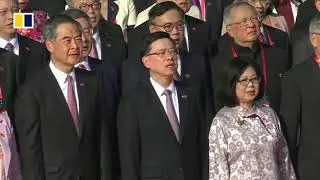 China National Anthem | Flag raising Ceremony | China national Day 2024 ( Hong Kong )