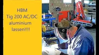 Aluminium lassen met de HBM Tig 200 AC/DC.