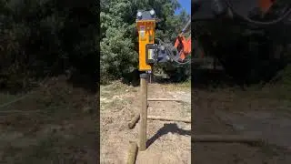 Drive 150 - 300 Posts a Day Safely and Accurately with a THOR  Hydraulic Post Driver (Australia)